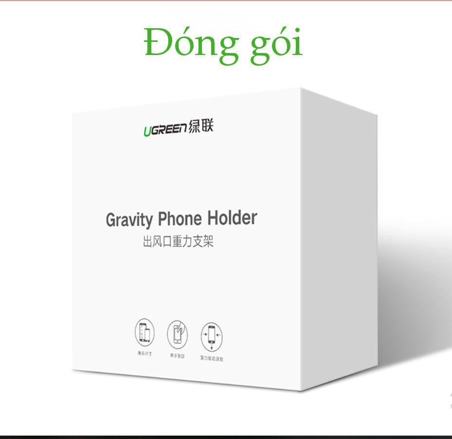 Giá đỡ điện thoại UGREEN LP130 Cắm khe gió điều hòa trên xe hơi kích thước từ 4.7 đến 6.5 inch – Hãng phân phối chính hãng