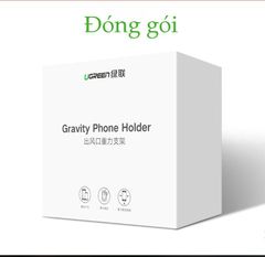 Giá đỡ điện thoại UGREEN LP130 Cắm khe gió điều hòa trên xe hơi kích thước từ 4.7 đến 6.5 inch – Hãng phân phối chính hãng