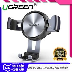 Giá đỡ điện thoại UGREEN LP130 Cắm khe gió điều hòa trên xe hơi kích thước từ 4.7 đến 6.5 inch – Hãng phân phối chính hãng
