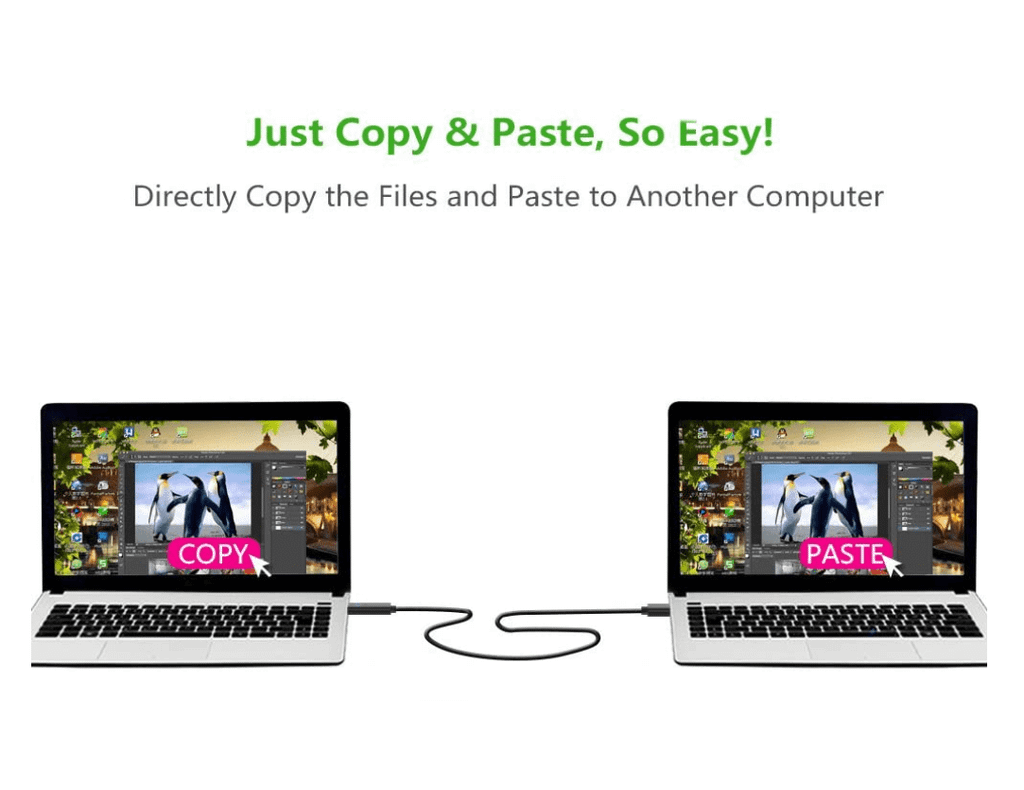 Dây data USB 2.0 (Data Link) truyền dữ liệu giữa các máy tính dài UGREEN US166