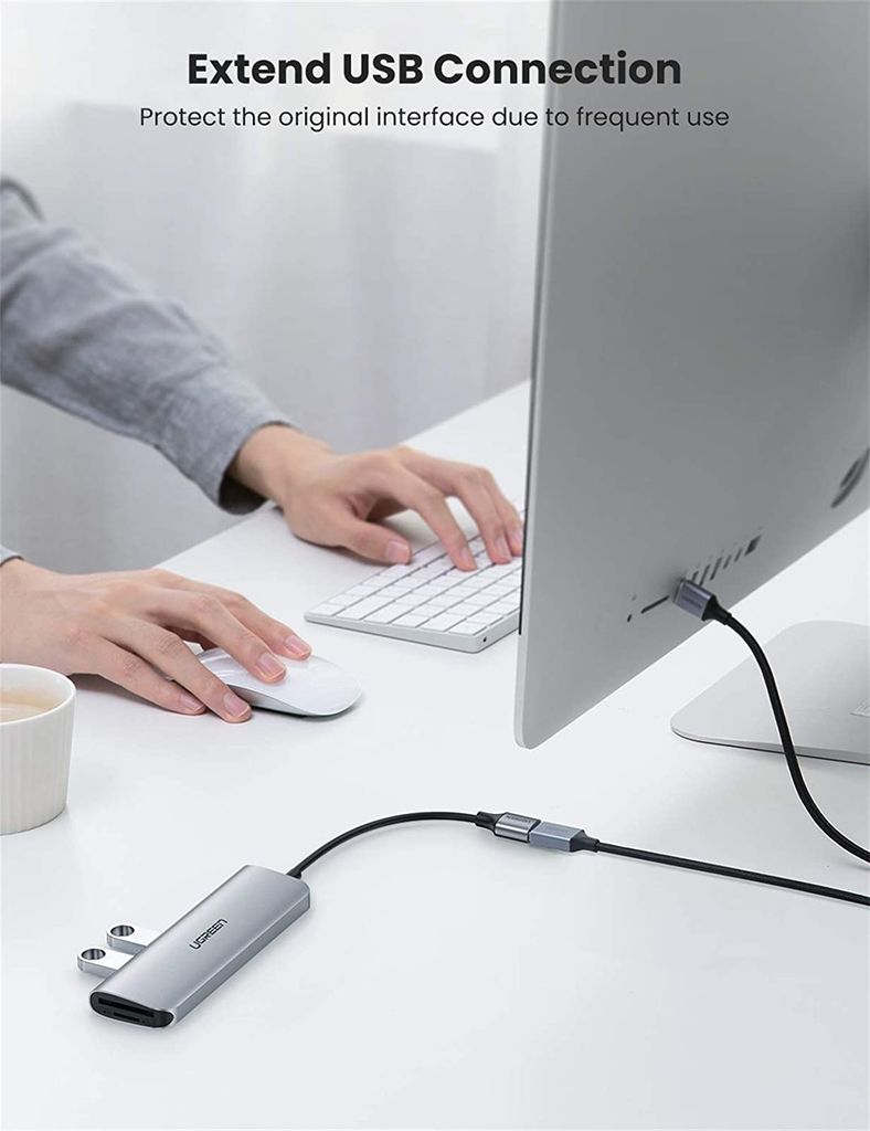 Cáp nối dài USB 3.0 UGREEN US115 – Tốc độ truyền 5Gbps – Dây bện nylon chắc chắn độ dài từ 0.5-2m – Hãng phân phối chính hãng – Bảo hành 18 tháng