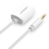 Cáp âm thanh chia 1 đầu jack 3.5mm đực sang hai đầu jack 3.5mm cái dài 20cm UGREEN 10738 (trắng)