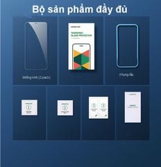 Miếng dán kính cường lực ánh sáng xanh chống lóa mắt độ cứng 9H cho iPhone 12 mini / 12/Pro / Pro Max loại tương ứng 5.4 inh / 6.1 inch / 6.7 inch UGREEN SP158 SP159 SP161 (2-Pack)
