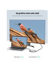 Cáp sạc nhanh nối dài USB Type C Thunderbolt 3 Ugreen US372