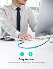 Cáp sạc nhanh nối dài USB Type C Thunderbolt 3 Ugreen US372