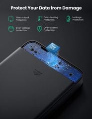 Hộp đựng ổ cứng 2.5 inch SSD HDD chuẩn SATA hỗ trợ ổ cứng lên đến 6TB 2 loại vỏ nhôm và nhựa cao cấp kích thước 128x82x14mm UGREEN US221 CM300