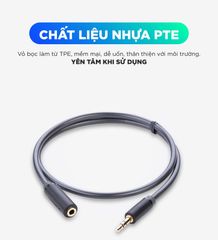 Cáp âm thanh kéo dài hai đầu chuẩn 3.5mm 1 đầu đực 1 đầu cái UGREEN AV124