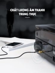 Đầu jack chuyển đổi âm thanh từ cổng 3.5mm cái sang cổng 6.5mm đực chính hãng UGREEN 20503