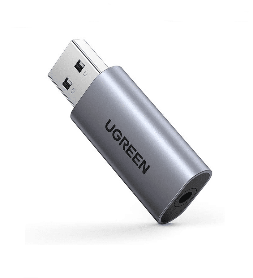 Bộ chuyển đổi âm thanh UGREEN CM383 Từ USB 2.0 sang 3.5mm – Hỗ trợ 2 trong 1 nghe và nói