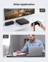 Bộ chuyển đổi âm thanh UGREEN CM383 Từ USB 2.0 sang 3.5mm – Hỗ trợ 2 trong 1 nghe và nói