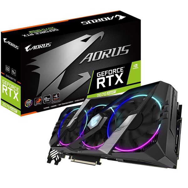 Card màn hình Gigabyte AORUS GeForce RTX 2070 SUPER 8G (GV-N207SAORUS-8GC)