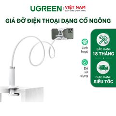 Giá đỡ điện thoại UGREEN LP113 kẹp bàn, cổ nghỗng, xoay 360 độ