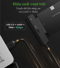 Cáp chuyển đổi USB 3.0 / USB type C sang Sata (7+15) cho ổ cứng ngoài SSD HDD 2.5 inch dài 50cm UGREEN CM321