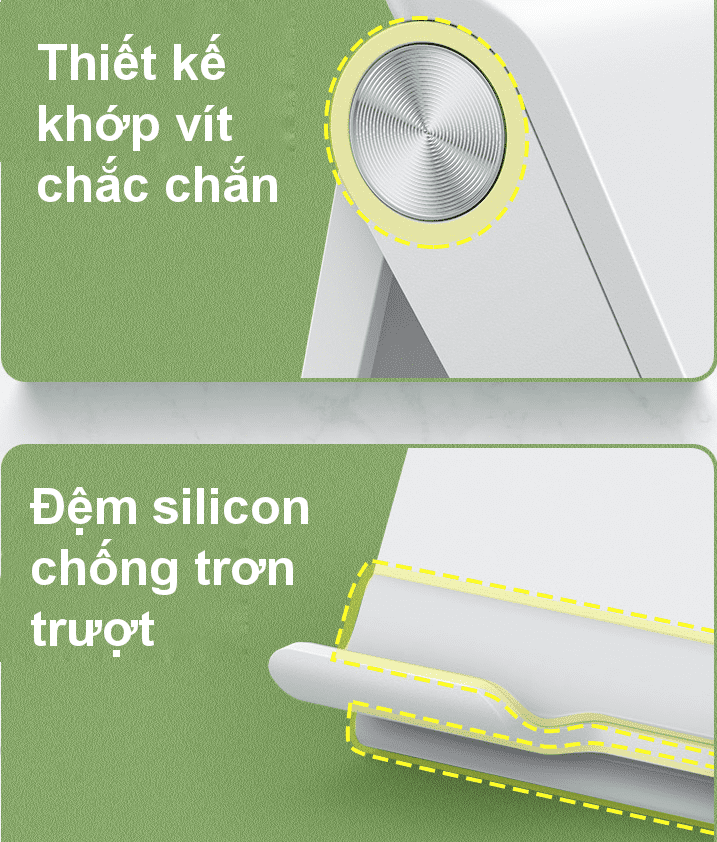 Giá đỡ điện thoại UGREEN LP247 – Thiết kế dạng trượt điều chỉnh độ cao – Đệm silicon chống trước, thiết kế nhỏ gọn