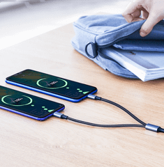 Cáp sạc nhanh 2 trong 1  UGREEN US196 – Sạc nhanh QC 3.0 2.0 cổng Micro USB và Type C