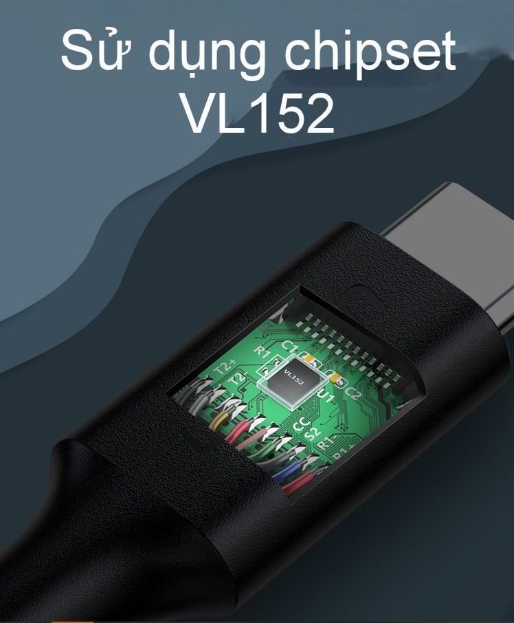 Cáp sạc nhanh PD100W UGREEN US266 Sạc nhanh dòng 5A Tốc độ truyền dữ liệu 10Gpbs – Hỗ trợ độ phân giải 4K@60Hz