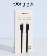Cáp sạc nhanh PD100W UGREEN US266 Sạc nhanh dòng 5A Tốc độ truyền dữ liệu 10Gpbs – Hỗ trợ độ phân giải 4K@60Hz