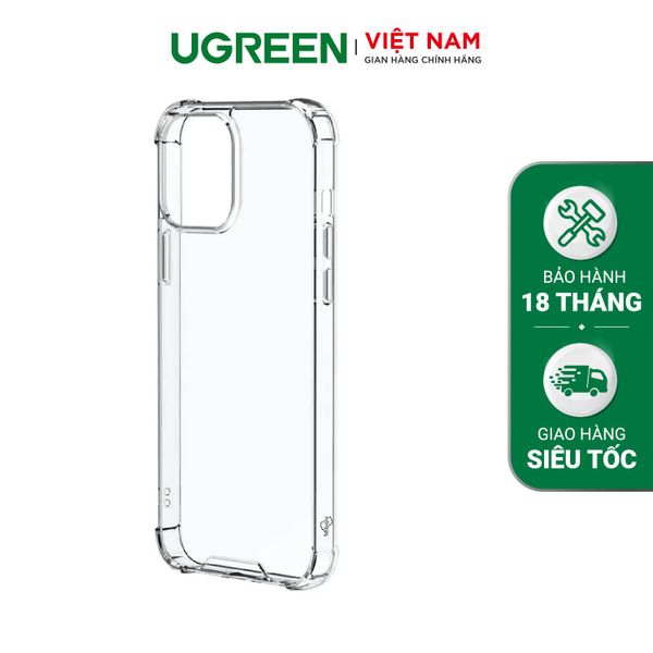 Ốp iPhone 12 chống shock UGREEN LP408 – Chất liệu TPU cao cấp chống bám vân tay, thiết kế siêu mỏng – Túi khí 4 góc chống va đập