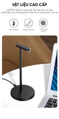 Micro để bàn UGREEN 10934 – Loại 360 độ thu đa hướng – Loại bỏ tạp âm tốt, âm thanh vòm 350 độ – Đế silicon chống xước, bám tốt mặt bàn