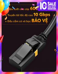 Cáp mạng LAN Cat 7 F/FTP đầu đúc bọc kim loại UGREEN NW107