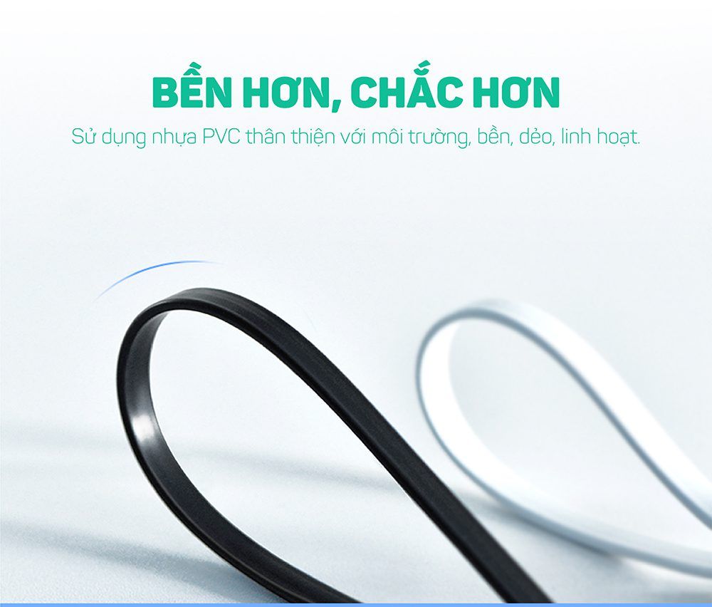 Dây nối dài USB 3.0 UGREEN US129  Tốc độ truyền tải 5Gbps dài 1 - 5m