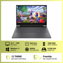 Laptop - Máy tính xách tay HP Victus 16-r0376TX AY8Z2PA (I7 13700HX/ 16GB/ 512GB SSD/ RTX 3050 6Gb/ 16.1 inch FHD/ 165Hz/ Win11/ Black) - 71045856