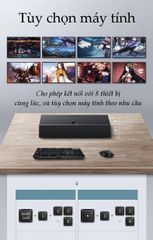 Bộ chuyển mạch KVM UGREEN CM229 – Đồng bộ hóa 8 cổng USB-B 1 bộ điều khiển chuột và bàn phím điều khiển 8 màn hình máy tính