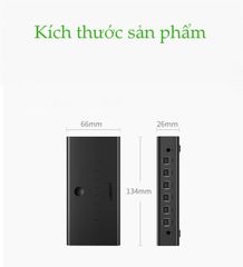 Bộ chuyển mạch KVM UGREEN CM229 – Đồng bộ hóa 8 cổng USB-B 1 bộ điều khiển chuột và bàn phím điều khiển 8 màn hình máy tính