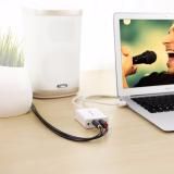 Bộ chuyển âm thanh USB ra 2 đầu 3.5mm (tai nghe+Mic) và 2 đầu hoa sen (RCA) dài 1M UGREEN 30521