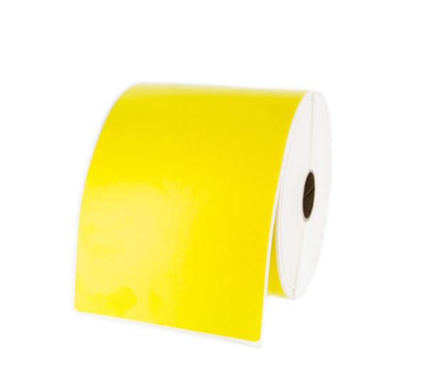 Decal giấy in mã vạch cảm nhiệt 4″x6″ quấn thành cuộn 50m
