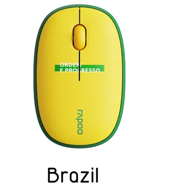 Chuột quang Rapoo đa kết nối M650Silent (Phiên Bản World Cup 2022) Brazil