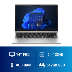 Laptop - Máy Tính Xách Tay HP ProBook 440 G10 B73SJAT (i5-1334U/ Ram 8GB/ SSD 512GB/ Windows 11 Home/ 1Y/ Bạc)