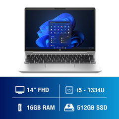 Laptop - Máy Tính Xách Tay HP ProBook 440 G10 B73SKAT (i5-1334U/ Ram 16GB/ SSD 512GB/ Windows 11 Home/ 1Y/ Bạc)