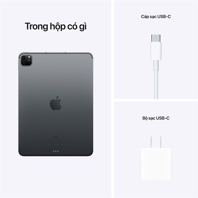 iPad Pro 12.9 M1 (128GB/12.9 inch/Wifi/Đen/2021) (LL)
