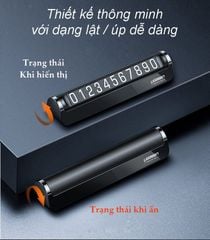 Bảng số điện thoại ô tô UGREEN LP151 Mặt số phủ nam châm, độ bền cao