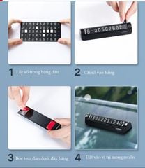 Bảng số điện thoại ô tô UGREEN LP151 Mặt số phủ nam châm, độ bền cao