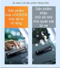 Bảng số điện thoại ô tô UGREEN LP151 Mặt số phủ nam châm, độ bền cao