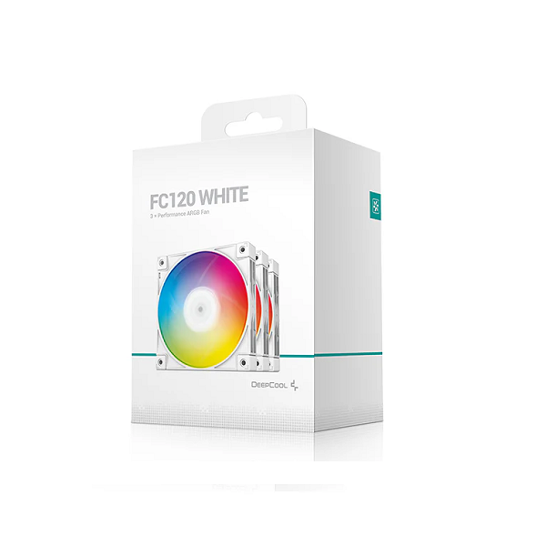 Fan Case Deepcool FC120 WHITE (3 in 1) ARGB - White