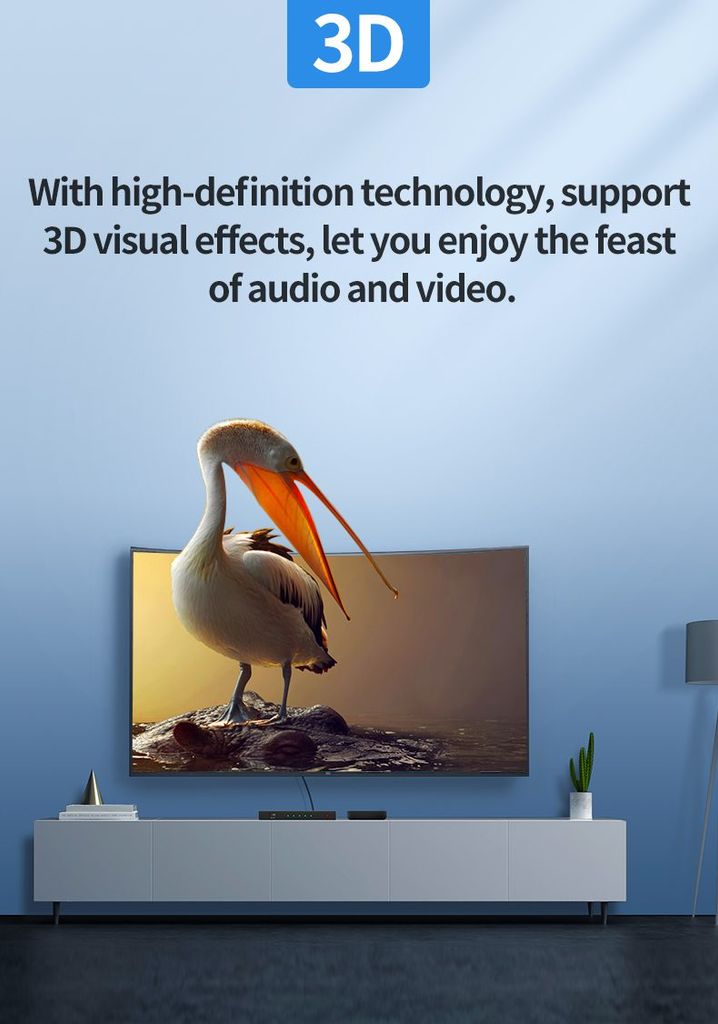 Bộ chia HDMI 1 ra 4 UGREEN 40202 hỗ trợ 4K