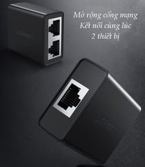 Bộ phân luồng tín hiệu IPTV và LAN RJ45 2 vào 1 chính hãng Ugreen