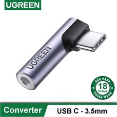 Đầu chuyển Type C sang Aux 3.5mm UGREEN AV154 – Truyền tải âm thanh Hifi chất lượng cao