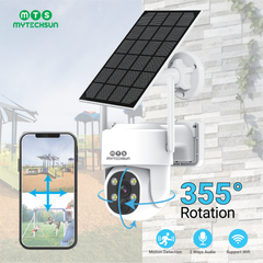 4 Bộ camera năng lượng mặt trời MTS SCFW-441 Farm Solar IP Security & PTZ Camera - Mytechsun