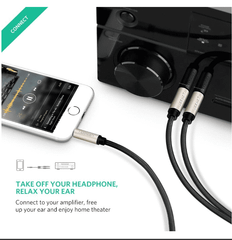 Cáp chia 1 đầu 3.5mm sang 2 đầu 6.5mm UGREEN AV126