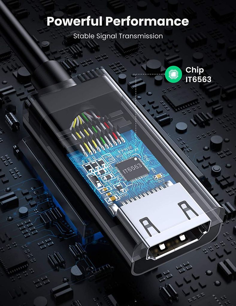 Cáp chuyển Displayport sang HDMI 4k@60Hz Ugreen 70694