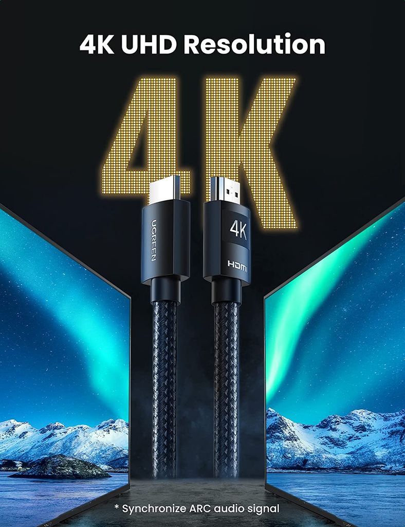 Cáp HDMI 2.0 hỗ trợ 4K dài 1-30m UGREEN HD119