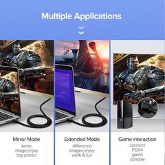 Cáp HDMI 2.0 UGREEN ED030 – Độ phân giải 4K@60Hz hỗ trợ ARC – Dài 1-2m