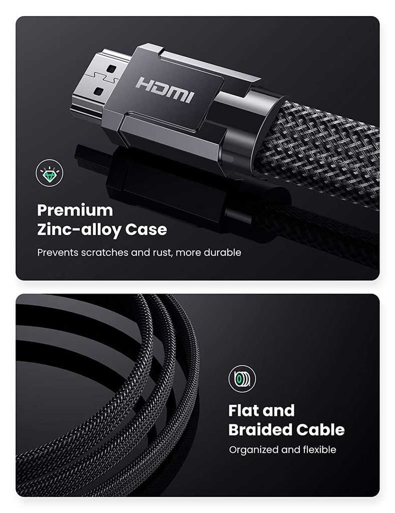 Cáp HDMI 2.1 dây dẹt bện UGREEN HD145