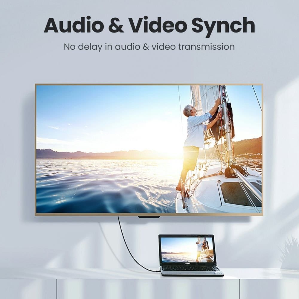 Cáp HDMI dẹt Ugreen HD101 lõi đồng 19+1 HDMI 2.0, hỗ trợ 4K, 3D