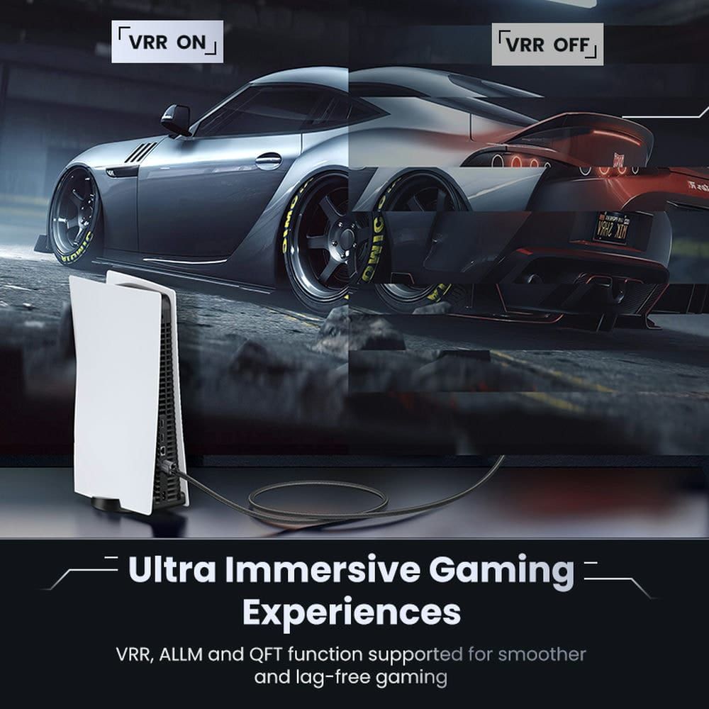 Cáp HDMI 2.1 UGREEN HD135 8K@60Hz truyền tải tín hiệu không suy hao, chống nhiễu