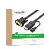 Cáp HDMI sang VGA UGREEN MM117 dài 1.5m